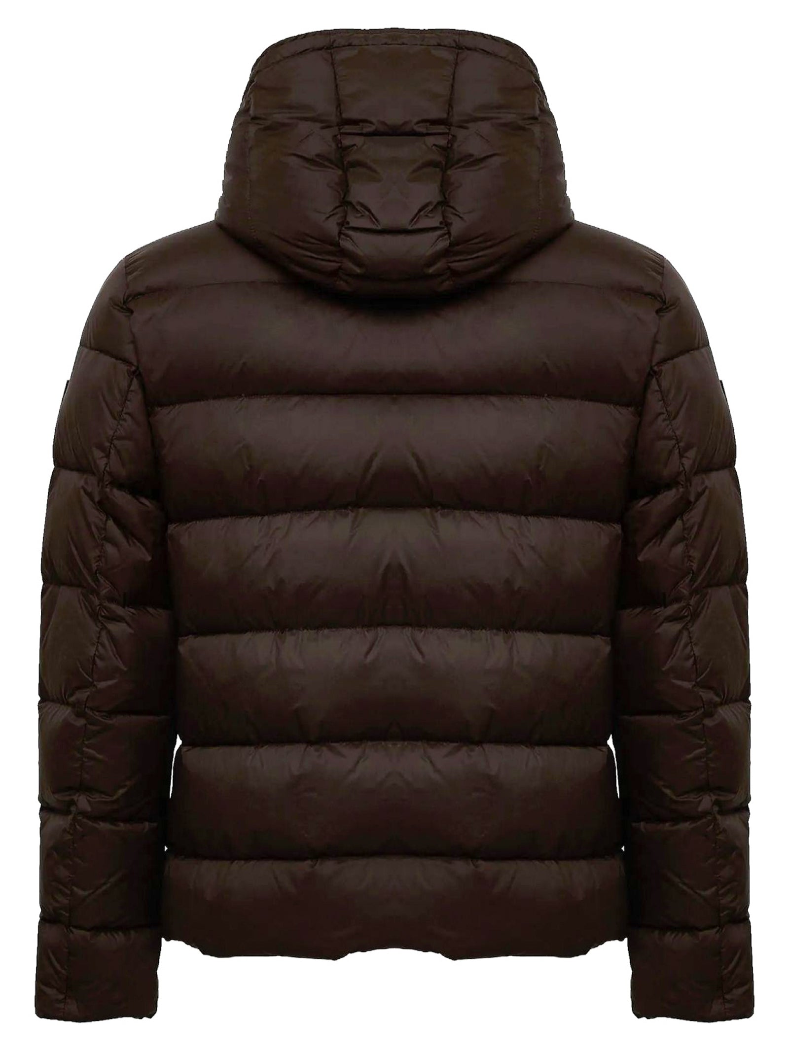 Double-Breasted Hooded Down Jacket