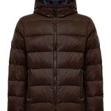 Double-Breasted Hooded Down Jacket