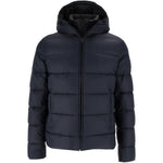 Double-Breasted Hooded Down Jacket