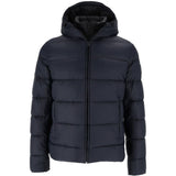 Double-Breasted Hooded Down Jacket