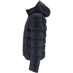 Double-Breasted Hooded Down Jacket