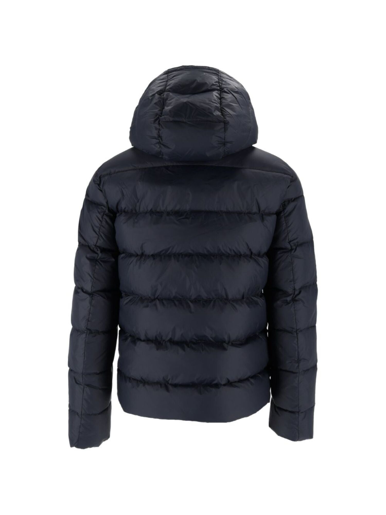 Double-Breasted Hooded Down Jacket