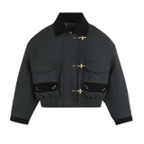 3-Hook Cropped Bomber, Padded Lining