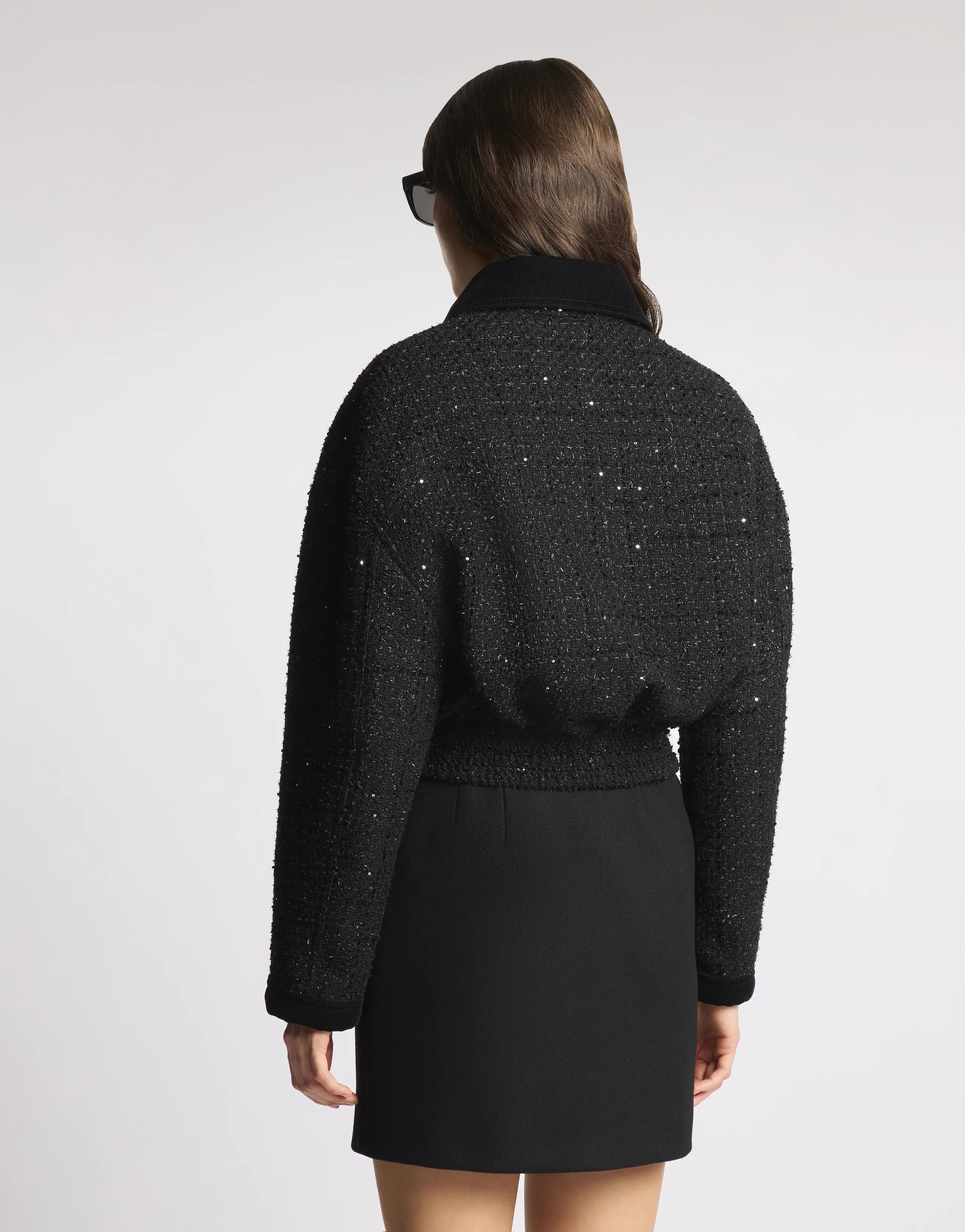 3-Hook Cropped Bomber, Padded Lining