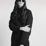 3-Hook Cropped Bomber, Padded Lining