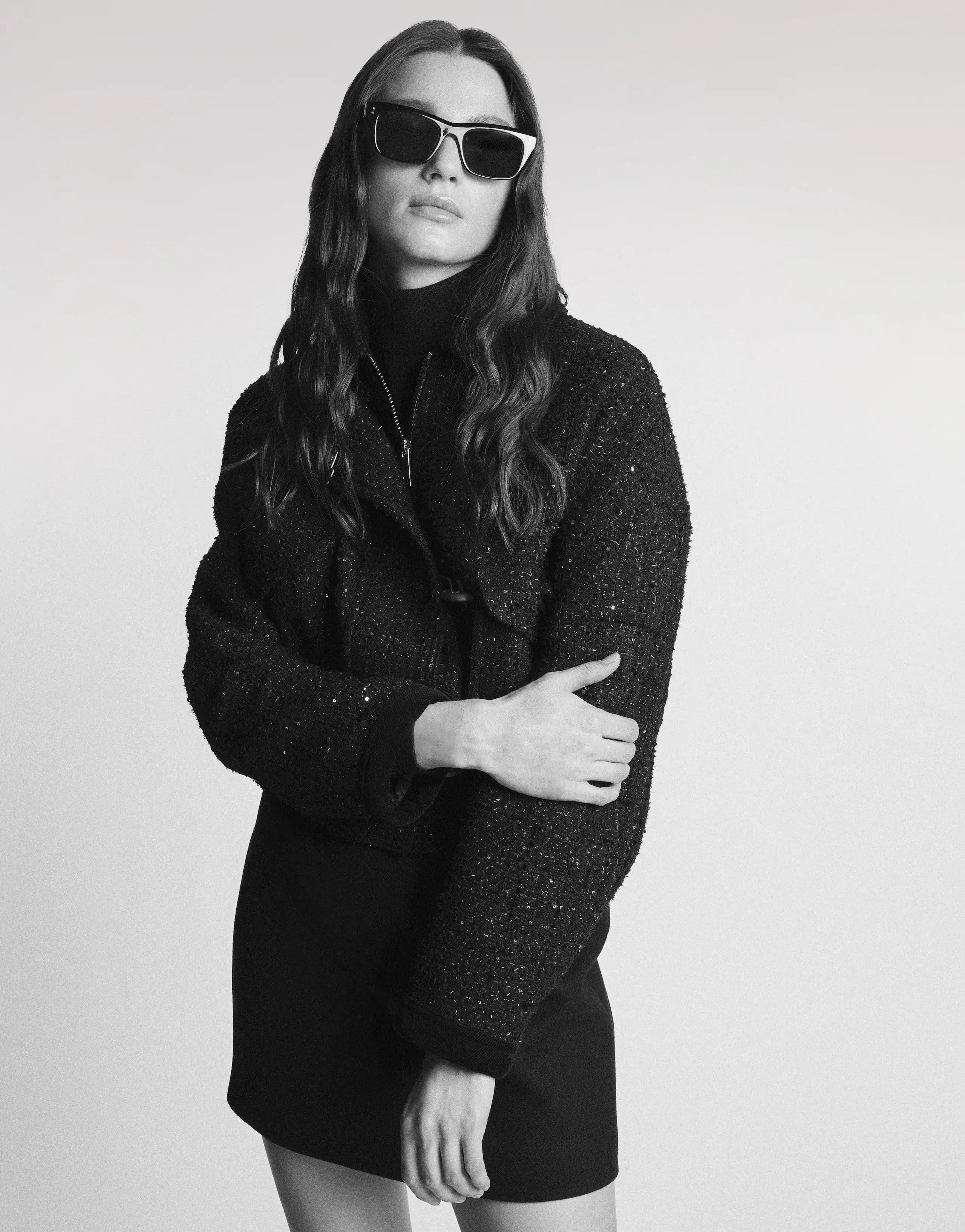 3-Hook Cropped Bomber, Padded Lining