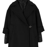 Double Hood Detachable Trap. Stripes
