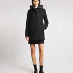 Wrap Toggle Coat, Detachable Double-Breasted Front