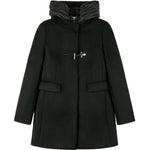 Wrap Toggle Coat, Detachable Double-Breasted Front