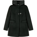 Wrap Toggle Coat, Detachable Double-Breasted Front