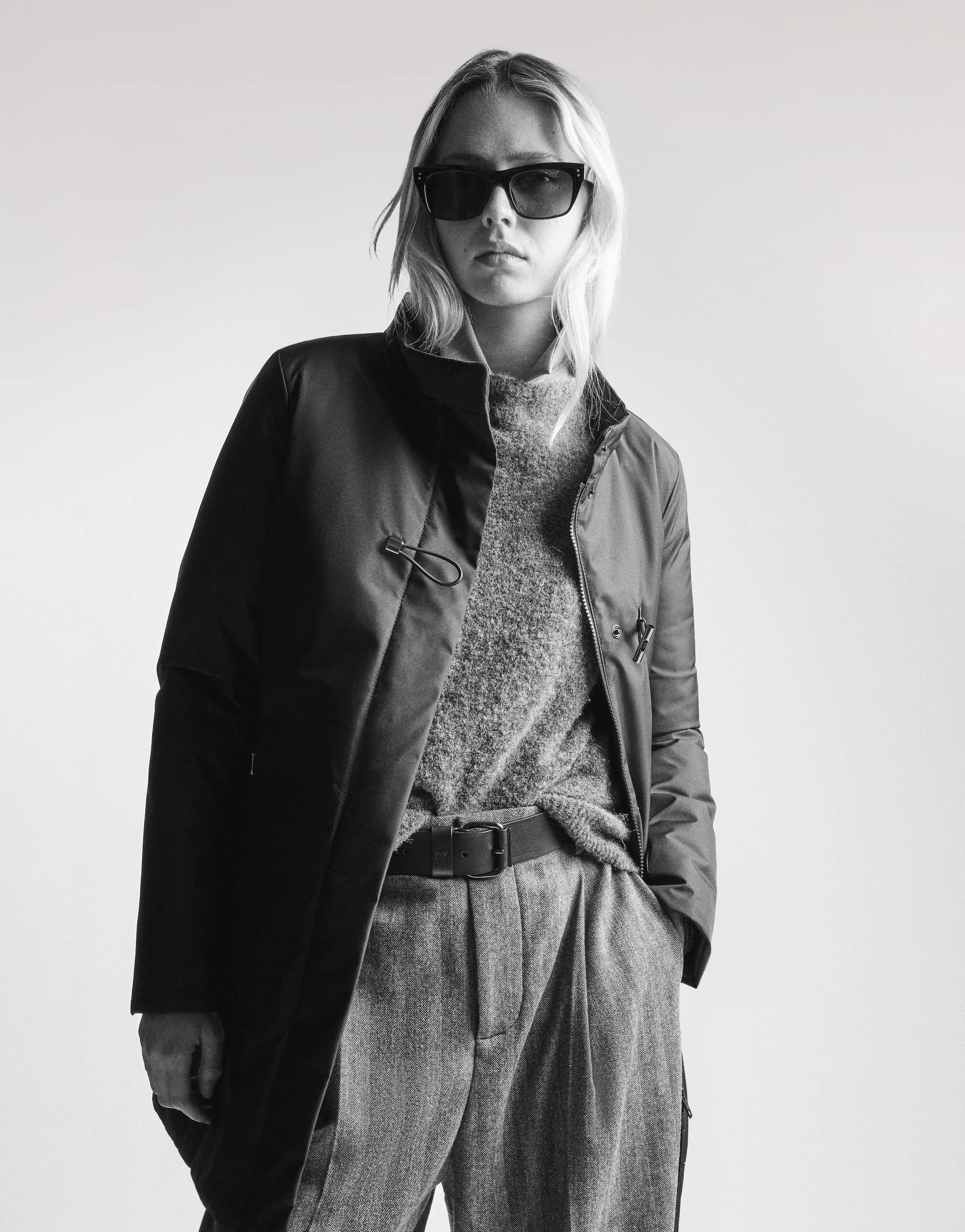 Technical Toggle Coat + Detachable Double-Breasted Front
