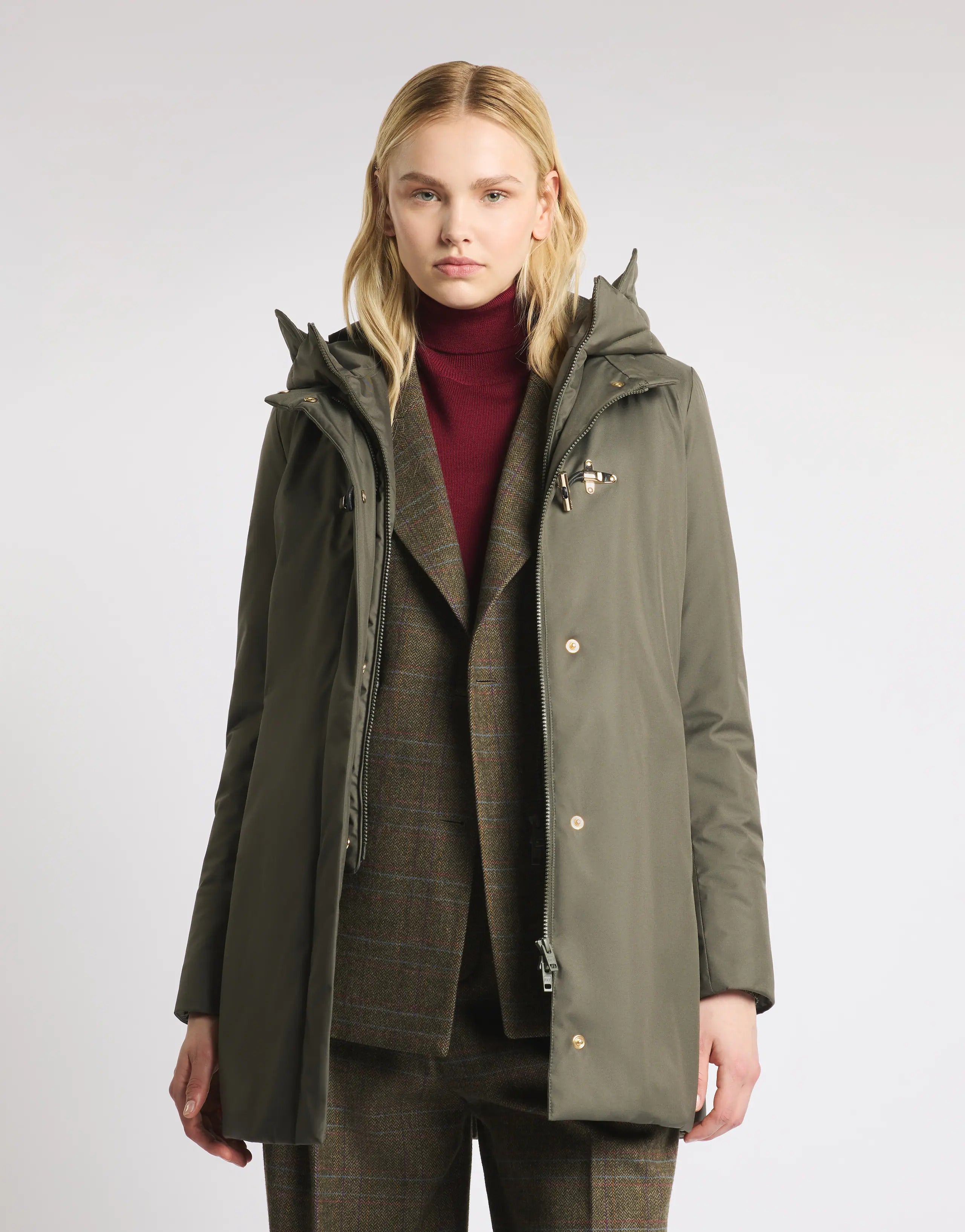 Technical Toggle Coat + Detachable Double-Breasted Front