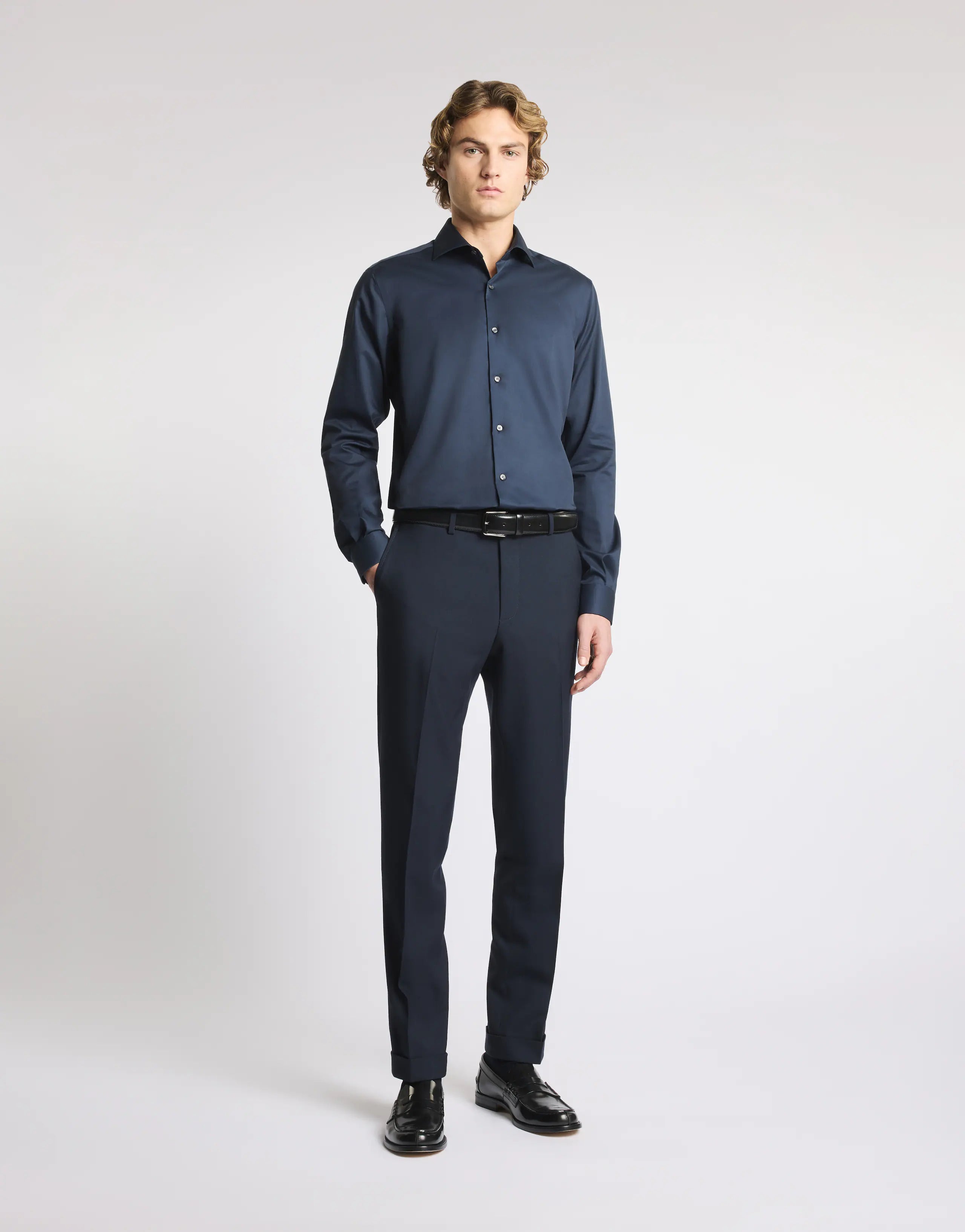 Camicia Travel Collo Francese 