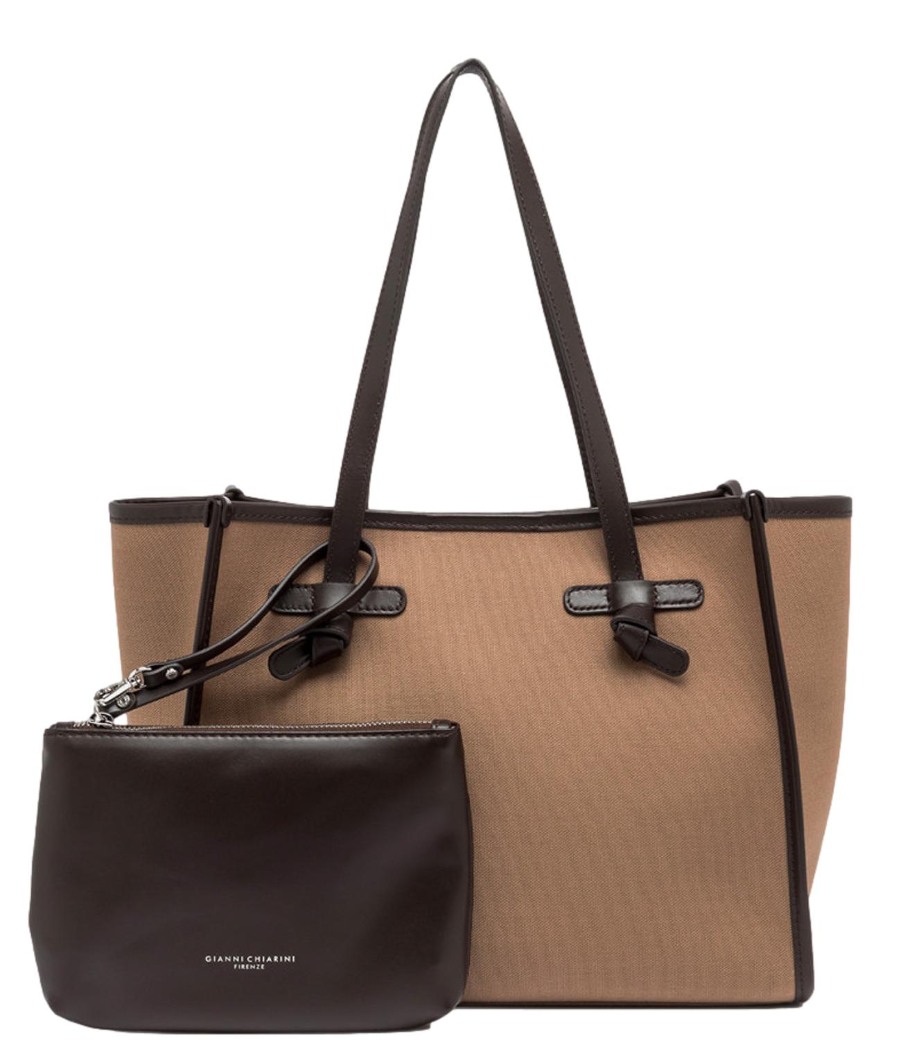 Marcella Bag Tessuto E Pelle Comm Cnv-Se 