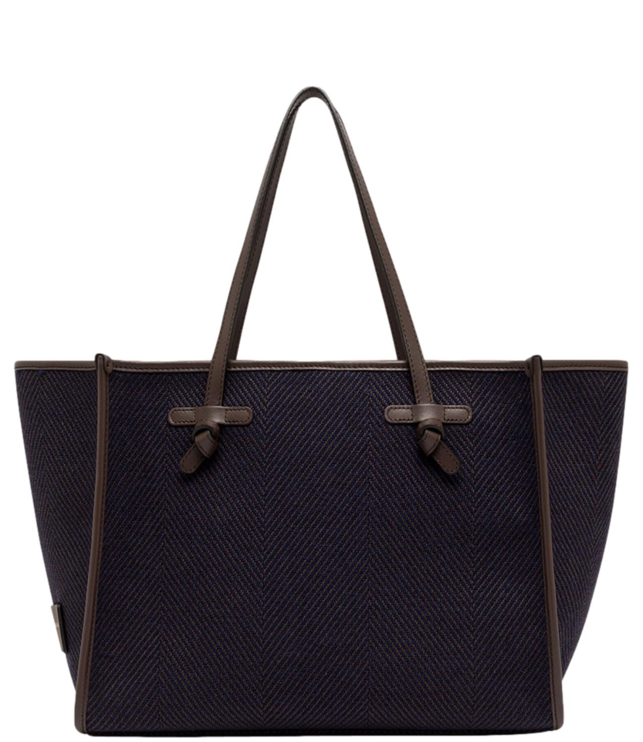 Marcella Bag Tessuto E Pelle Comm Cnv-Se 