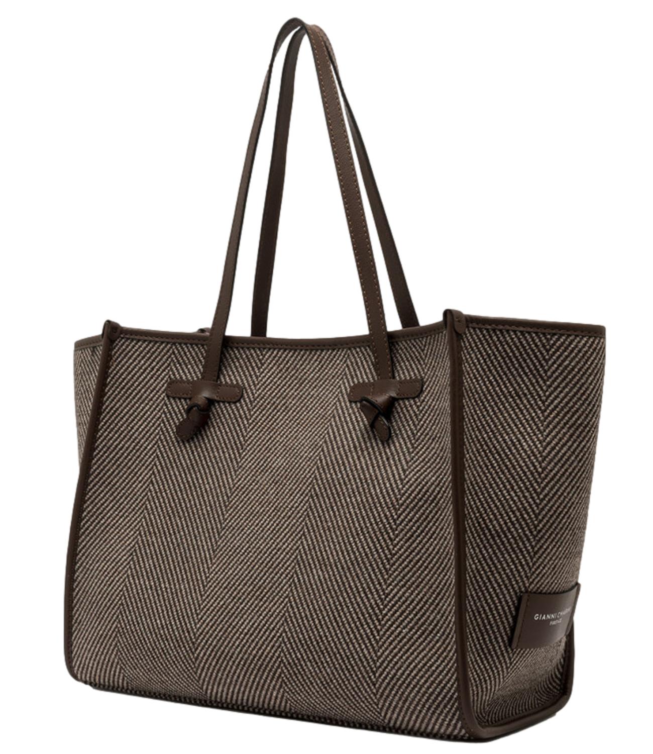 Marcella Bag Tessuto E Pelle Comm Cnv-Se 