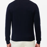 Crew-neck merino wool sweater