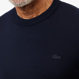 Crew-neck merino wool sweater
