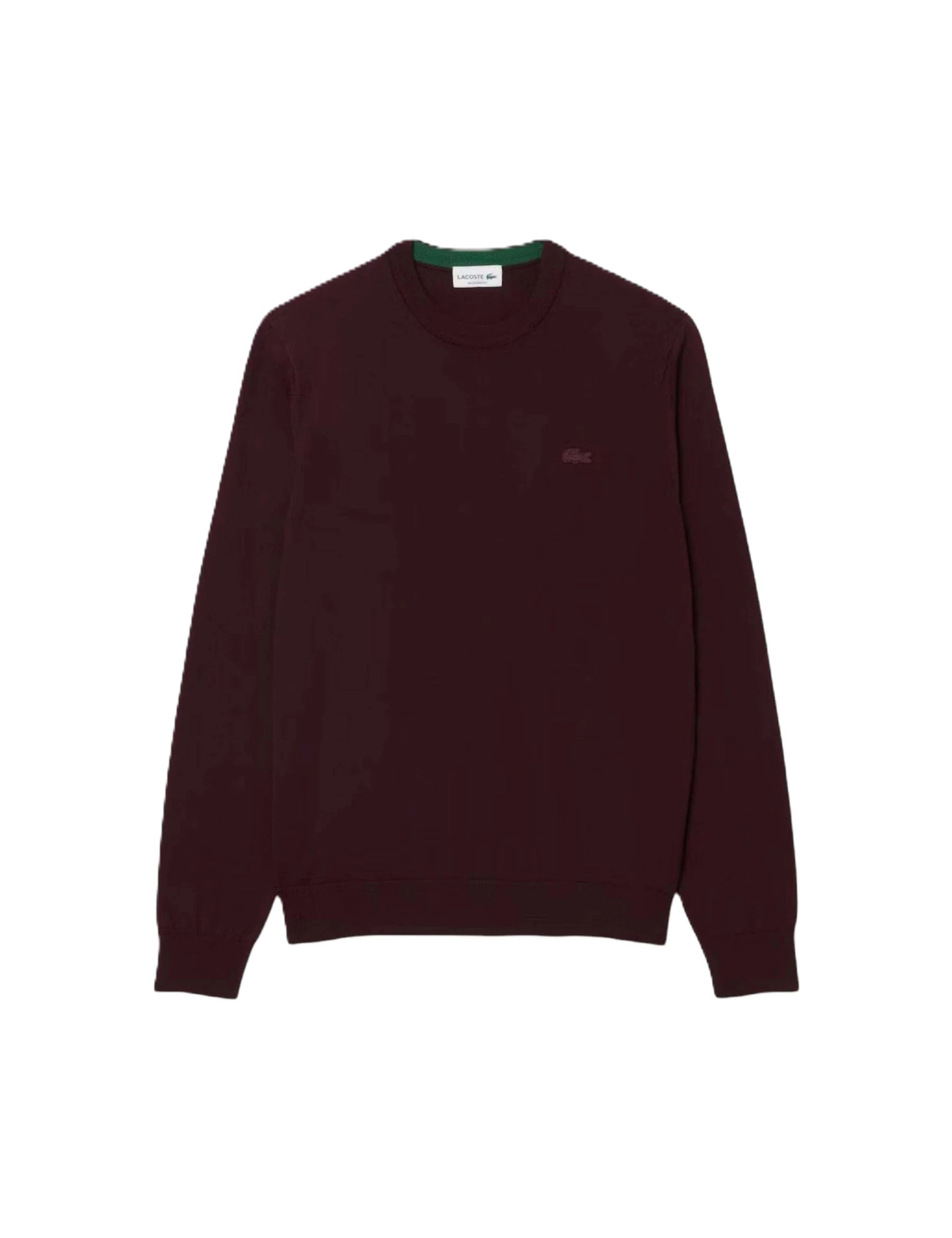 Crew-neck merino wool sweater