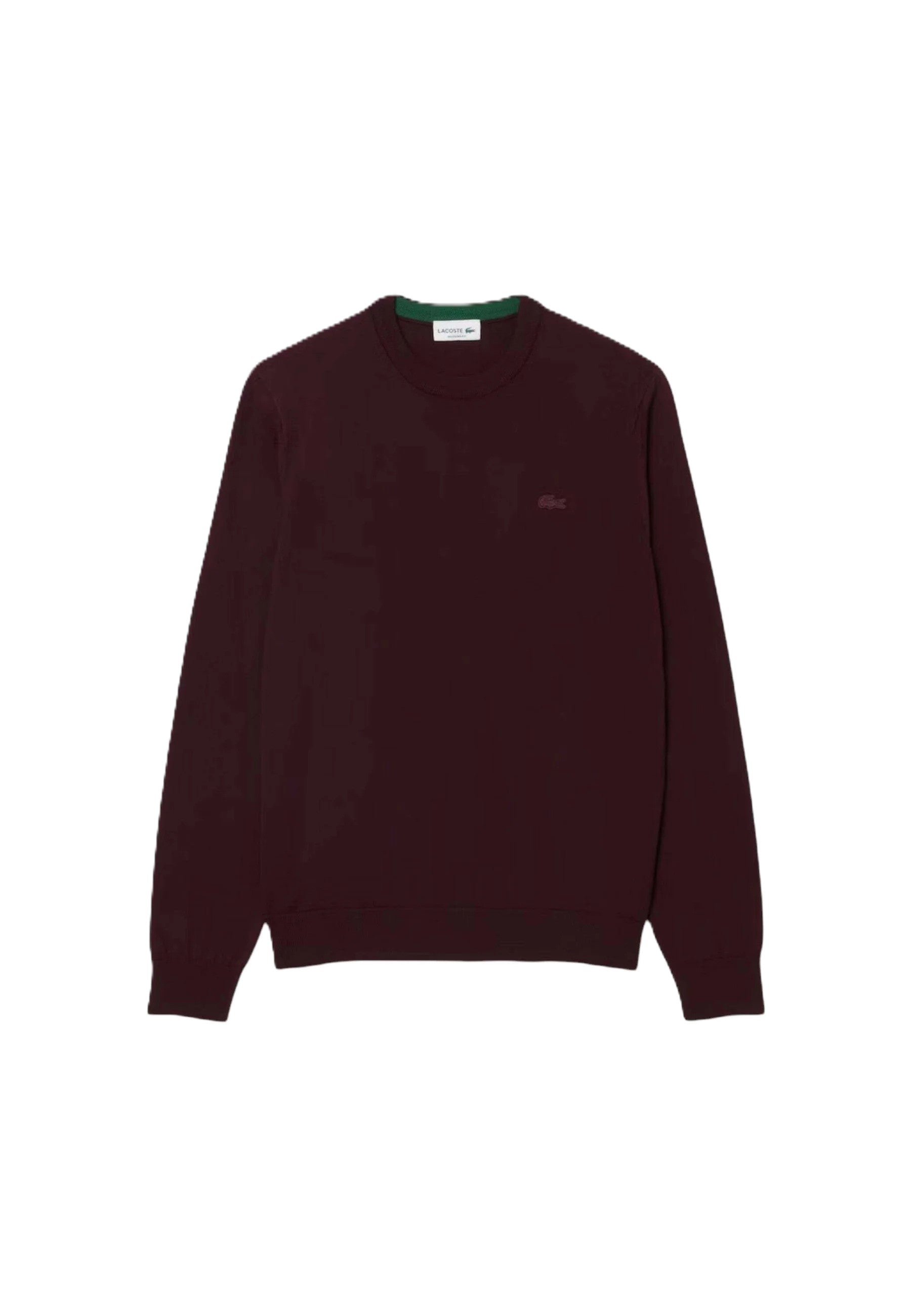 Crew-neck merino wool sweater