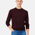 Crew-neck merino wool sweater