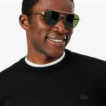 Maglione girocollo in lana merino 