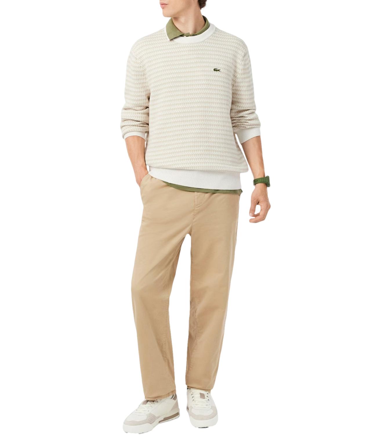 Cotton jacquard sweater