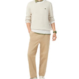 Cotton jacquard sweater