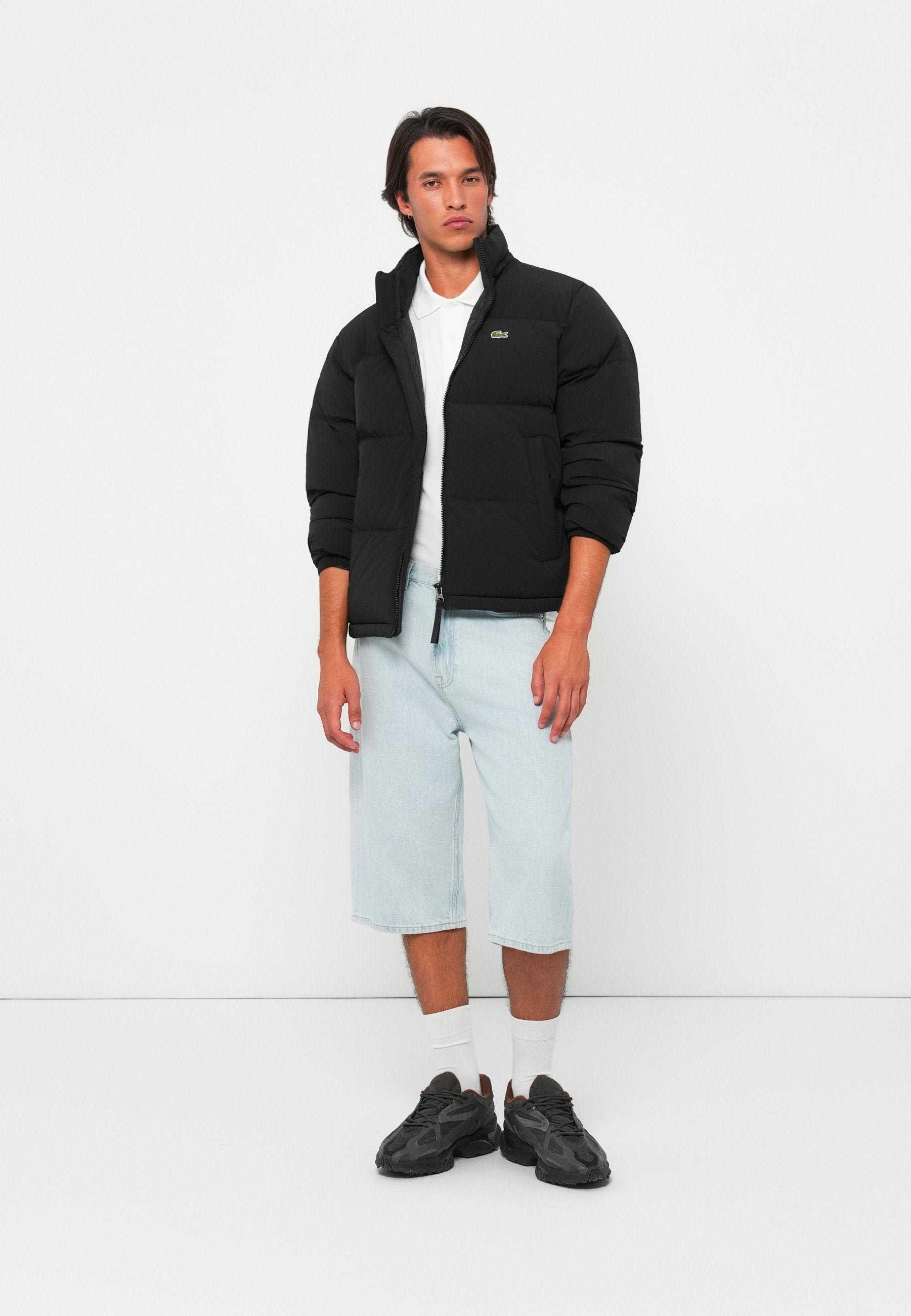 Waterproof hooded down jacket