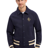 Varsity-style jacket with emblem Made in France