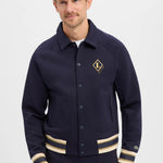 Varsity-style jacket with emblem Made in France