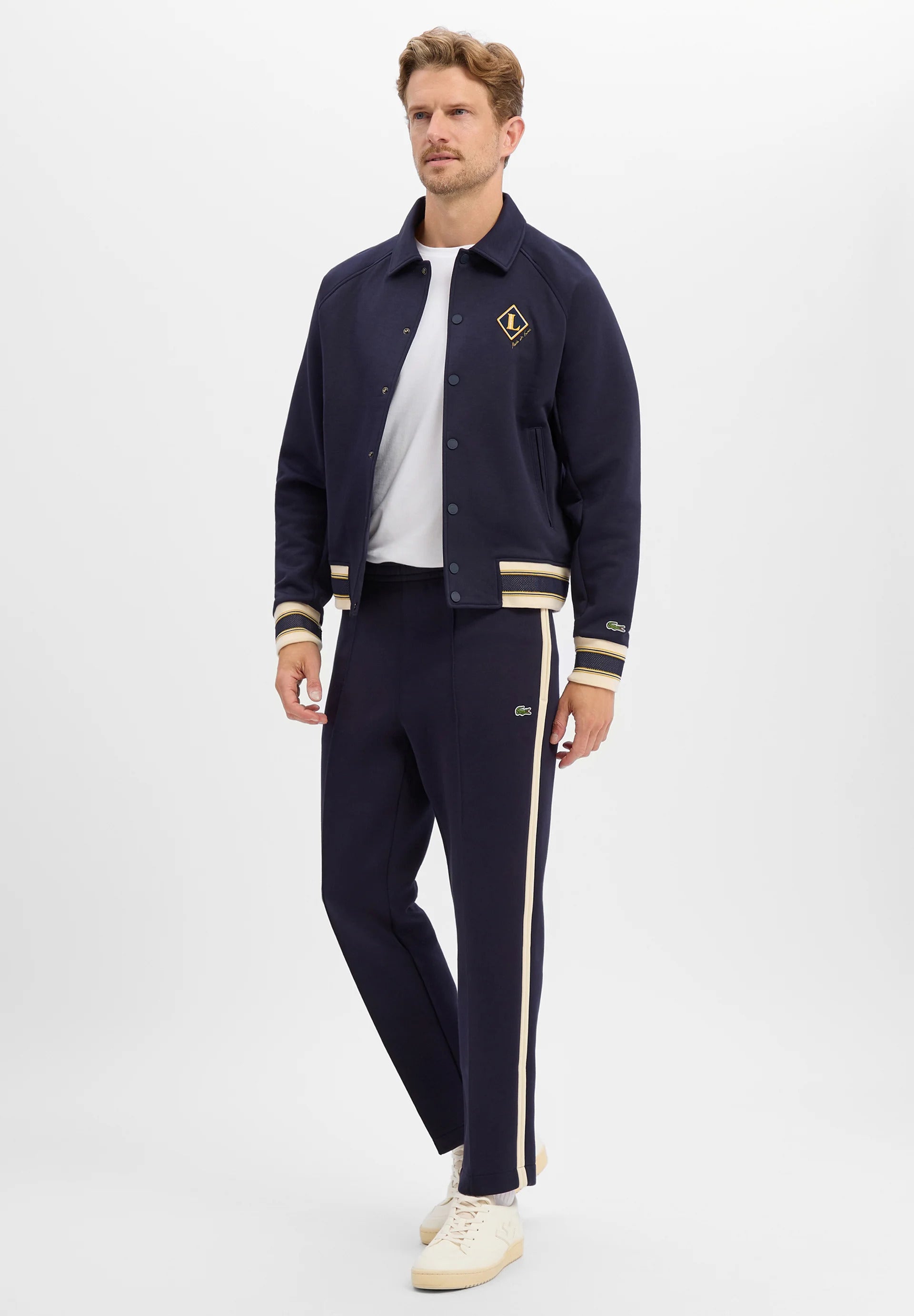 Varsity-style jacket with emblem Made in France