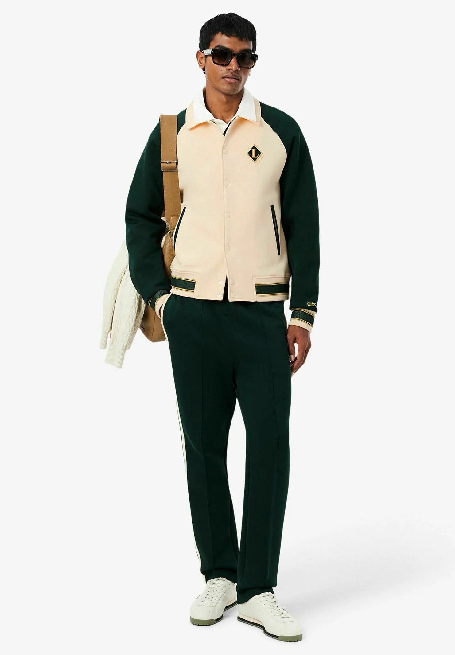 Varsity-style jacket with emblem Made in France
