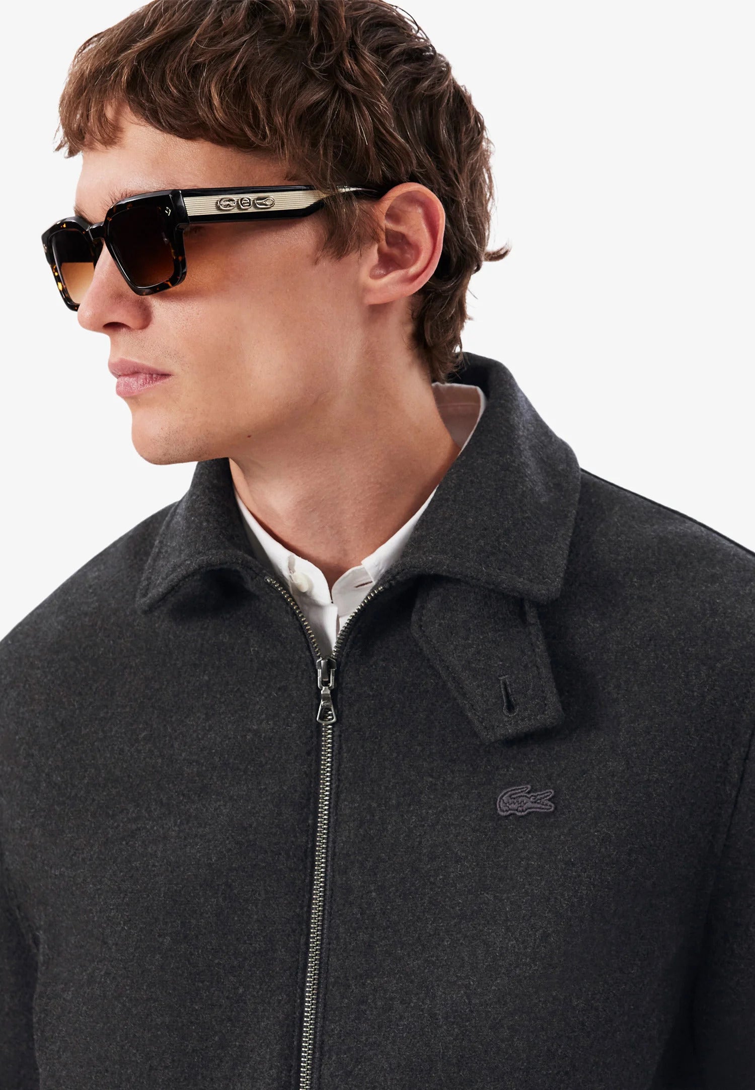 Thick padded wool jacket