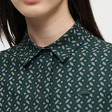 Printed fluid oversized shirt