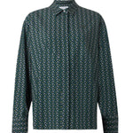 Printed fluid oversized shirt