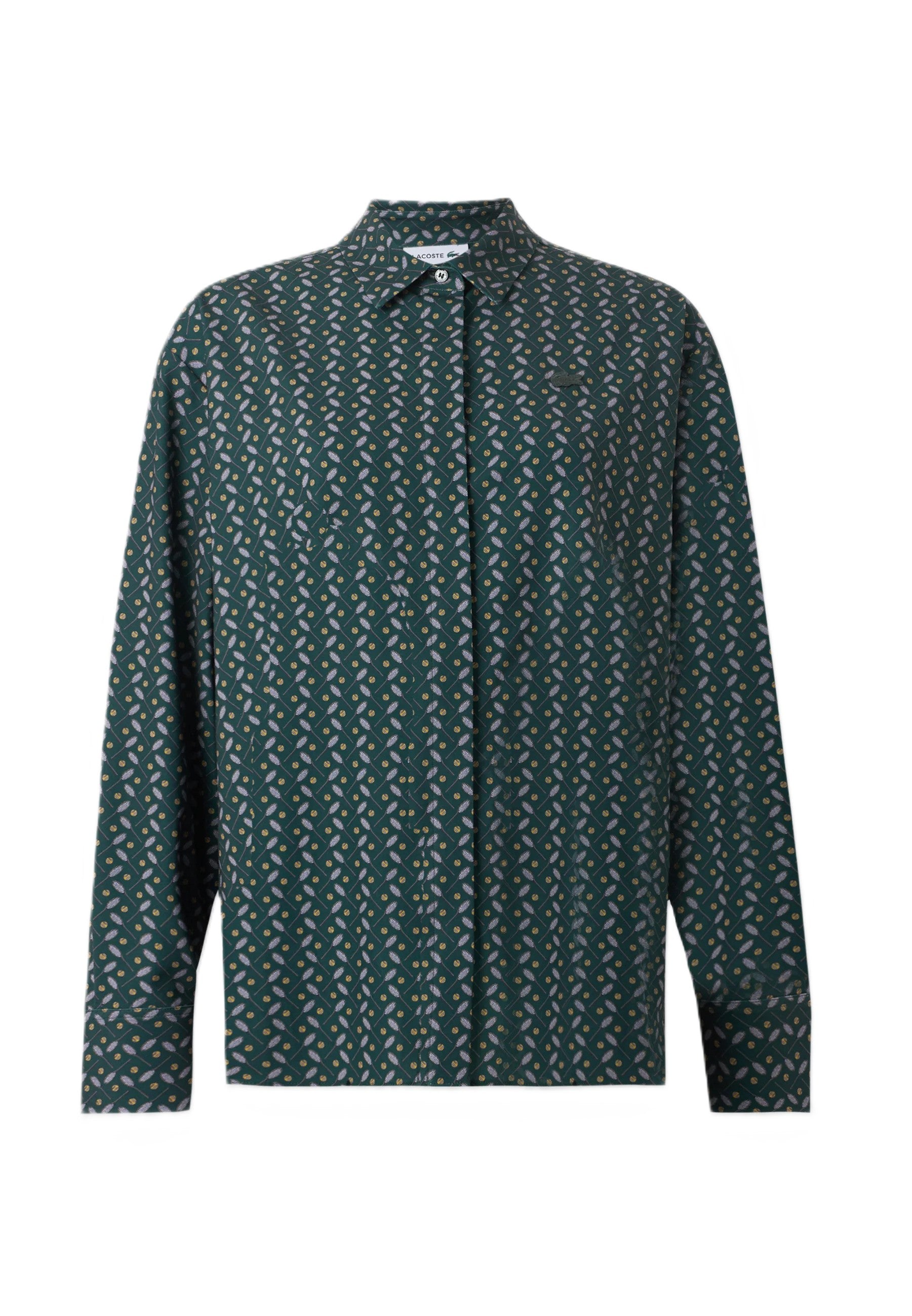 Printed fluid oversized shirt