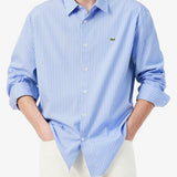 Camicia regular fit a righe in tessuto pinpoint 