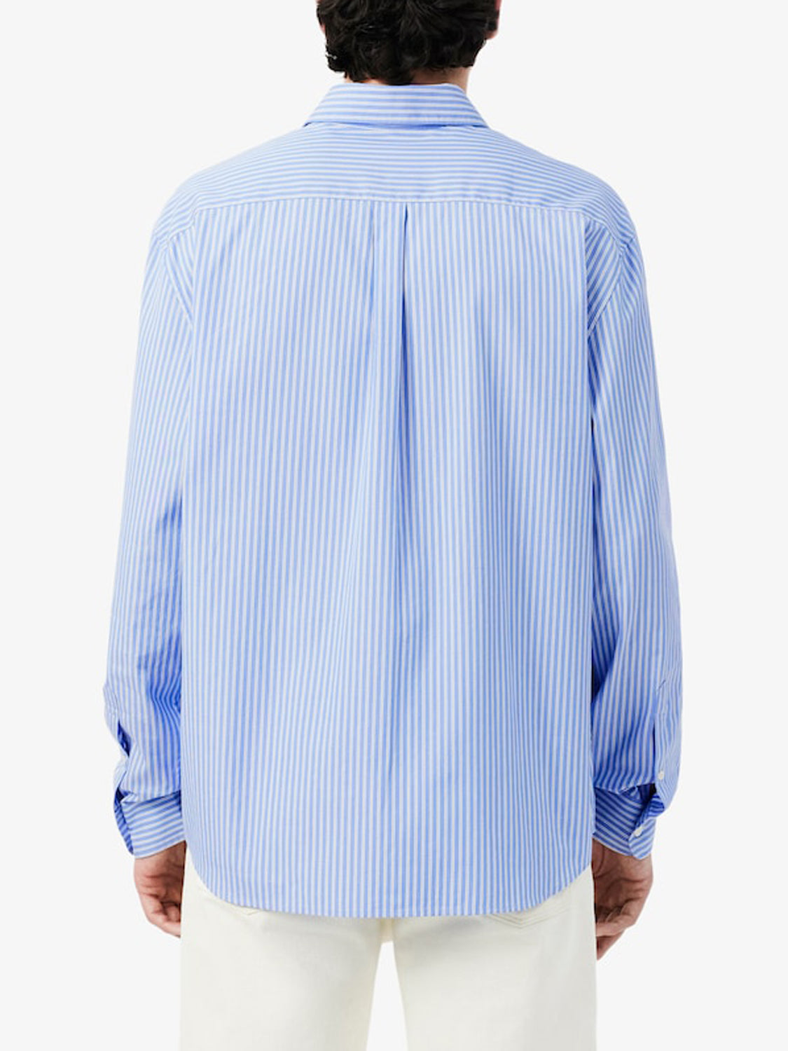 Camicia regular fit a righe in tessuto pinpoint 