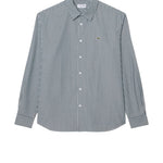 Regular fit striped shirt in pinpoint fabric