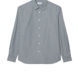 Regular fit striped shirt in pinpoint fabric