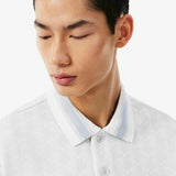 Polo dal taglio classico in jacquard con monogramma 