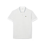 Polo dal taglio classico in jacquard con monogramma 