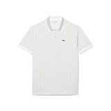 Polo dal taglio classico in jacquard con monogramma 