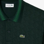 Polo dal taglio classico in jacquard con monogramma 