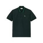Polo dal taglio classico in jacquard con monogramma 
