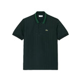 Polo dal taglio classico in jacquard con monogramma 