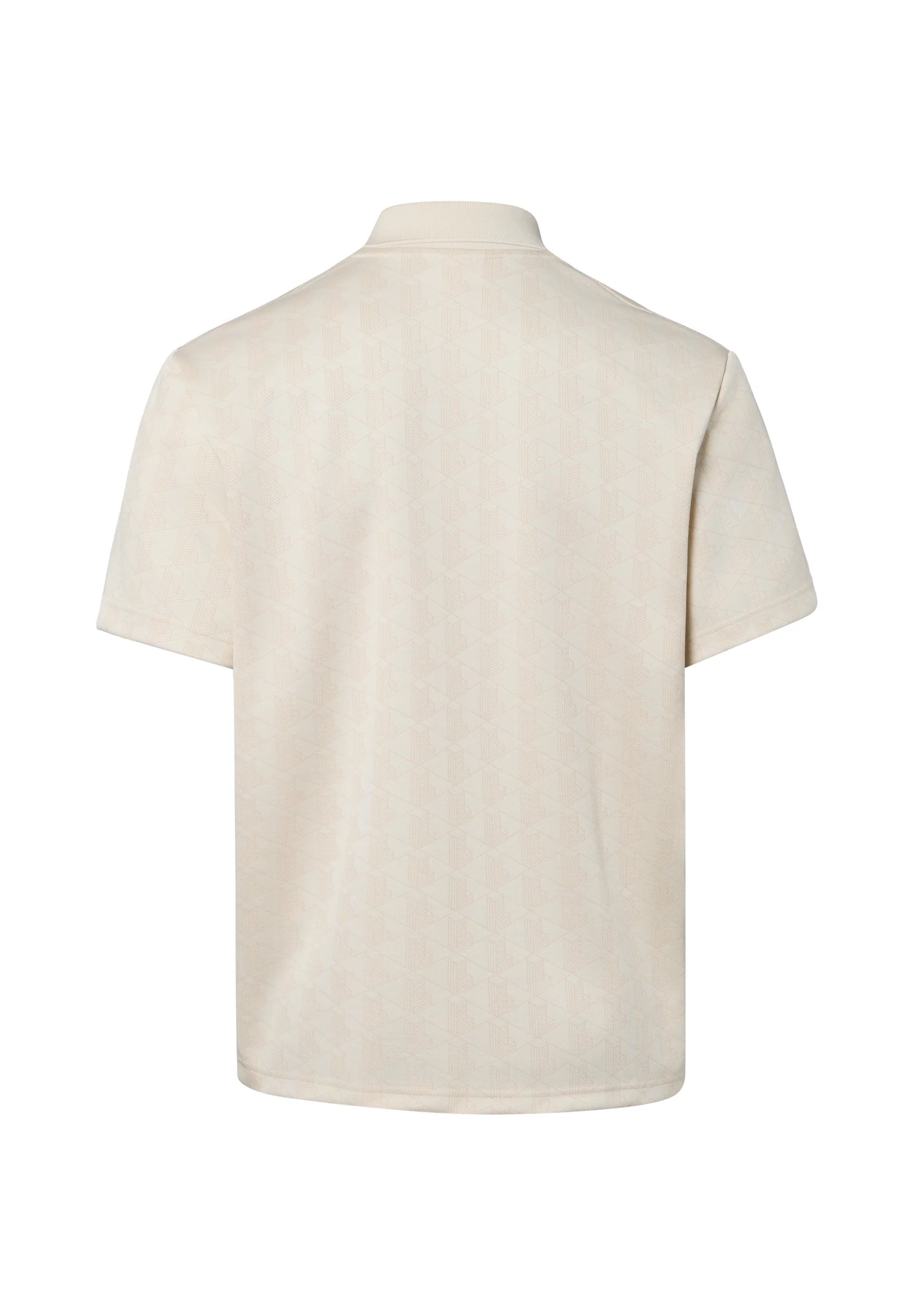 Polo classic fit jacquard con monogramma 