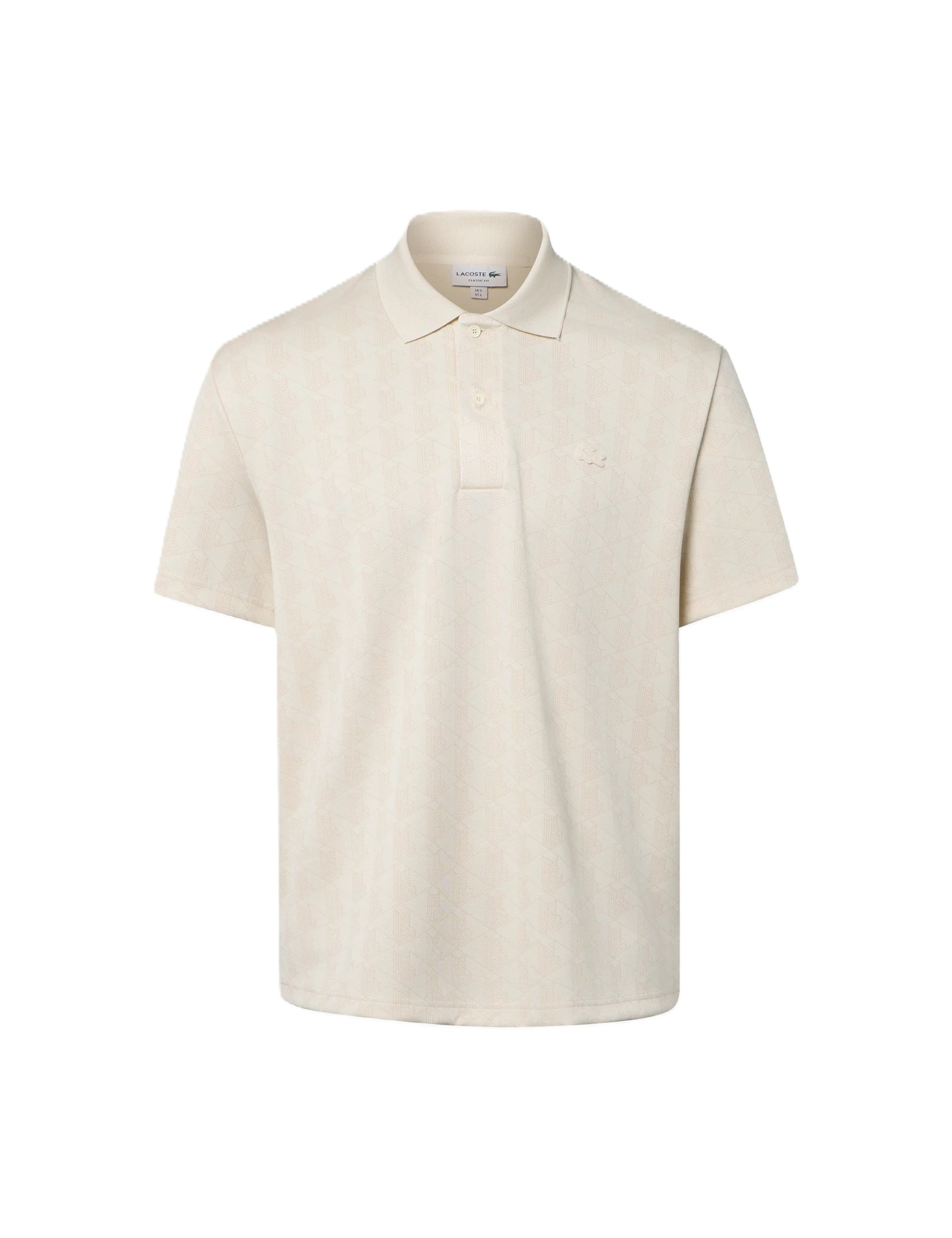 Classic fit jacquard polo with monogram