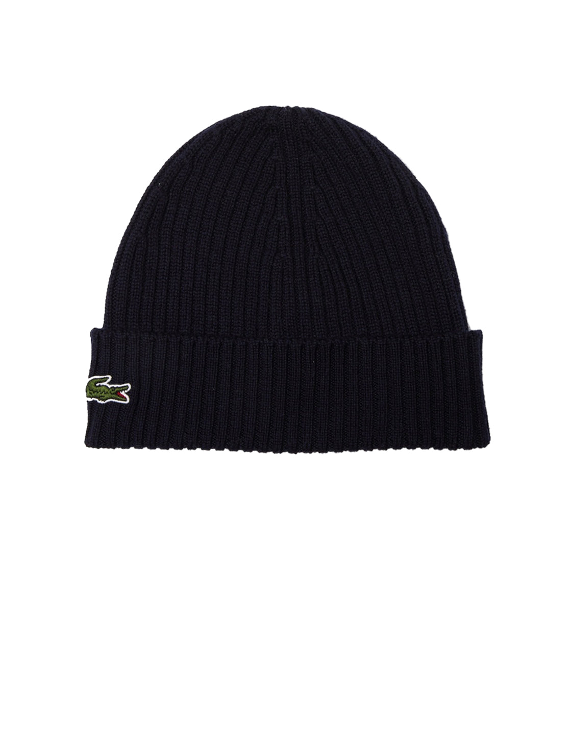 Brushed ribbed wool beanie